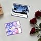 GLOBLELAND Winter Weihnachtsstempel Silikonstempel Schneeflocken Hintergrund Transparente Stempel Sternen Hintergrund Klare Stamps Für Karten Herstellung DIY Scrapbooking Basteln