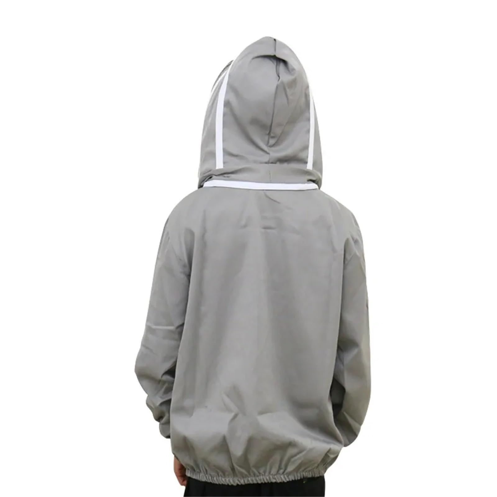 Chaqueta de apicultura, equipo profesional de apicultor, traje de apicultor, chaquetas de trabajo de campo for patio, interior y exterior, granja(White)