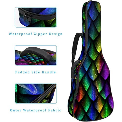 Housse pour guitare acoustique – Table de multiplication colorée – Noir – Rembourrage de 1 cm d’épaisseur – Sac de… - Les Beatles, Paul McCartney, John Lennon, RIngo Starr, George Harrison Housse pour guitare acoustique - Table de multiplication colorée - Noir - Rembourrage de 1 cm d'épaisseur - Sac de… – Image 5