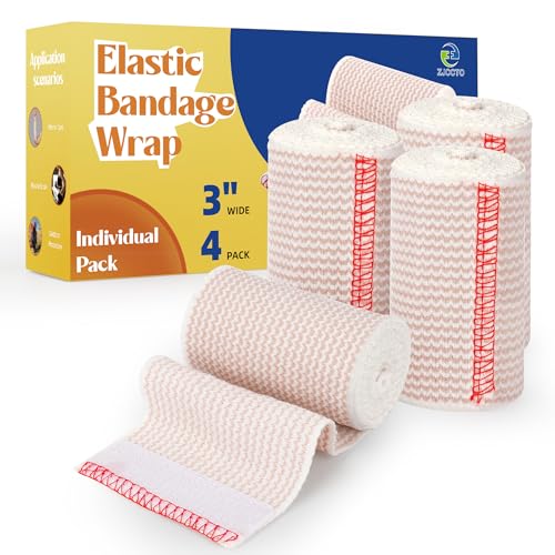 ZJCCTO 4 Pack Elastic Bandage Wrap | 3