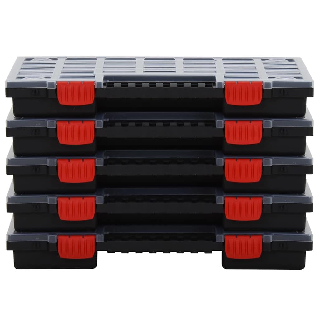 Genérico Cajas de Accesorios 5 Unidades Polipropileno 40x30x5 cm,Bricolaje,Accesorios de Bricolaje,Organización y Almacenamiento de Herramientas,Cajas de herramientas-152095