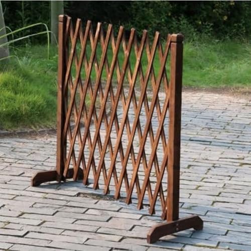 Xiraivke 伸縮フェンス 木製 ガーデンフェンス アコーディオン式 高さ 35/50/70/90/100/120/150/180cm 選択可能 バリケード ガードレール 門扉 駐車場 ガレージ 庭作り ペット脱走防止 室内 屋外 防食 設置簡単