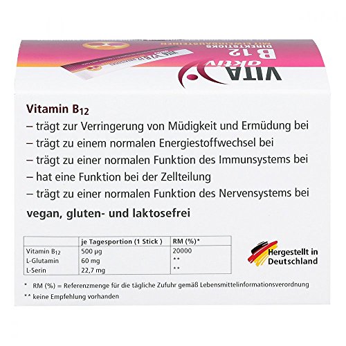 Vita Aktiv B12 Direktsticks mit Eiweißbausteinen