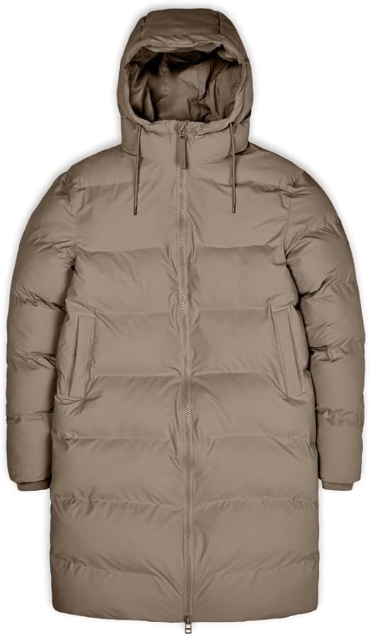 Rains puffer jacket long taupe Clearance