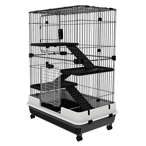 metal rabbit cage on wheels
