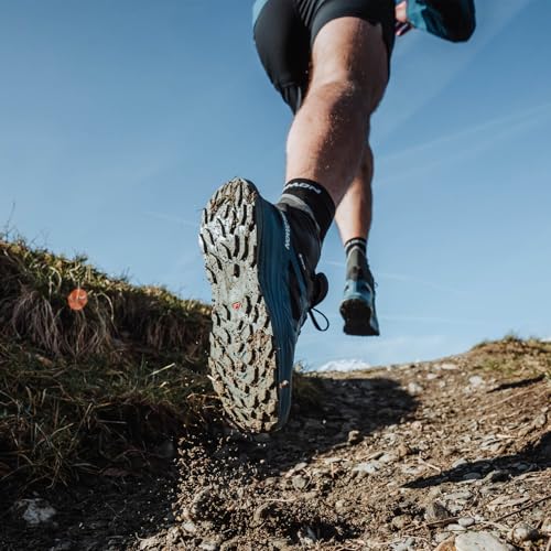 Salomon Men’s Ultra Flow Gore-Tex, Waterproof Trail Running Shoes - Black/Deep Dive/Trooper - 8