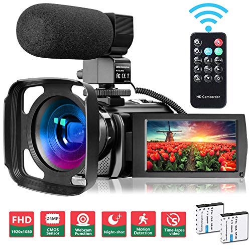 Ultra Video Camera Camcorder For Vlogging KENUO FHD 1080P 26MP 30FPS WIFI IR
