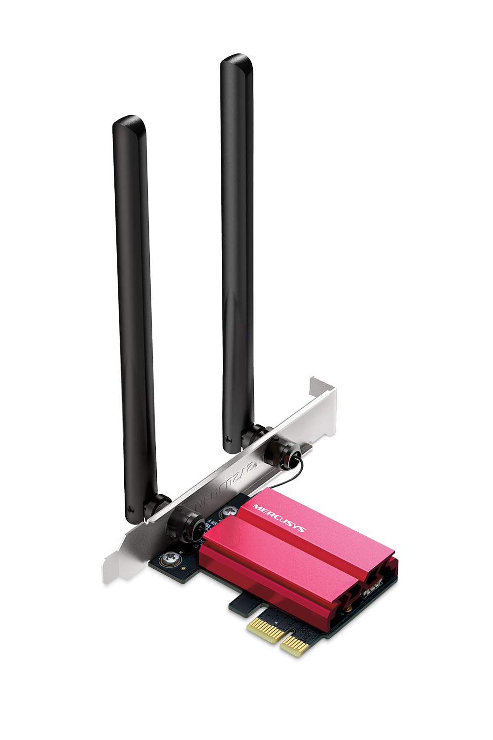 Mercusys MA86XE Carte Wi-FI PCIe Wi-FI 6E AXE5400 Tri-Bande, Bluetooth 5.3, Antennes Haute Performance, WPA3, Compatible PC Windows 10/11