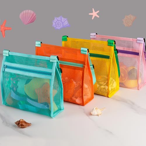 MUYIZI 4-Pack Shell Collecting Bags