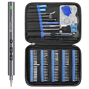 UF-TOOLS Mini Electric Screwdriver Set, 120 in 1 Small Portable Cordless Power Screwdriver Set, with 100 Precision Bits & LED Light & 20-bit Tool Set Handy Repair Tool, for Phone Watch Camera Laptop