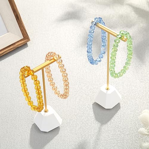 8mm Beaded Bracelets Bulk Stone Crystal Bracelet for Women Stretch Elastic 20pcs Set3