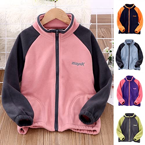 Toddler Kids Boys Girls Long Sleeve Winter Zippered Coat Jacket Thicken Warm Outwear Tops Girls Rain Jacket Size 83