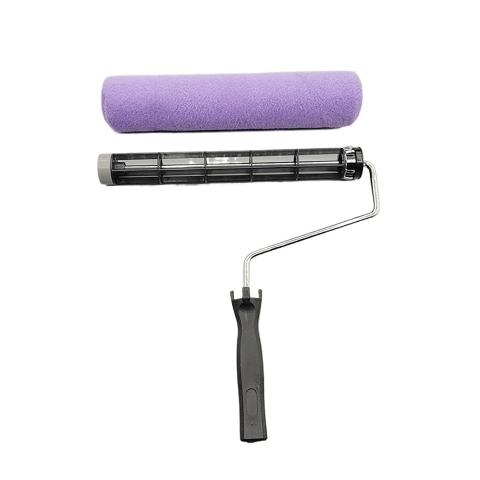 Irfhdcx Set A Paint Roller 12-Inch For Painting Home Renovation Tool Purple Roller Brush Resistant To Shedding With Fine Texture(Set A)