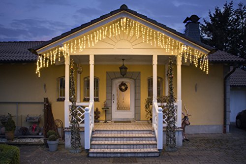Konstsmide Christmas Decoration Fairy Light String/Flexible Garland with 240 Warm White Diodes/Brown Cable - Image 4