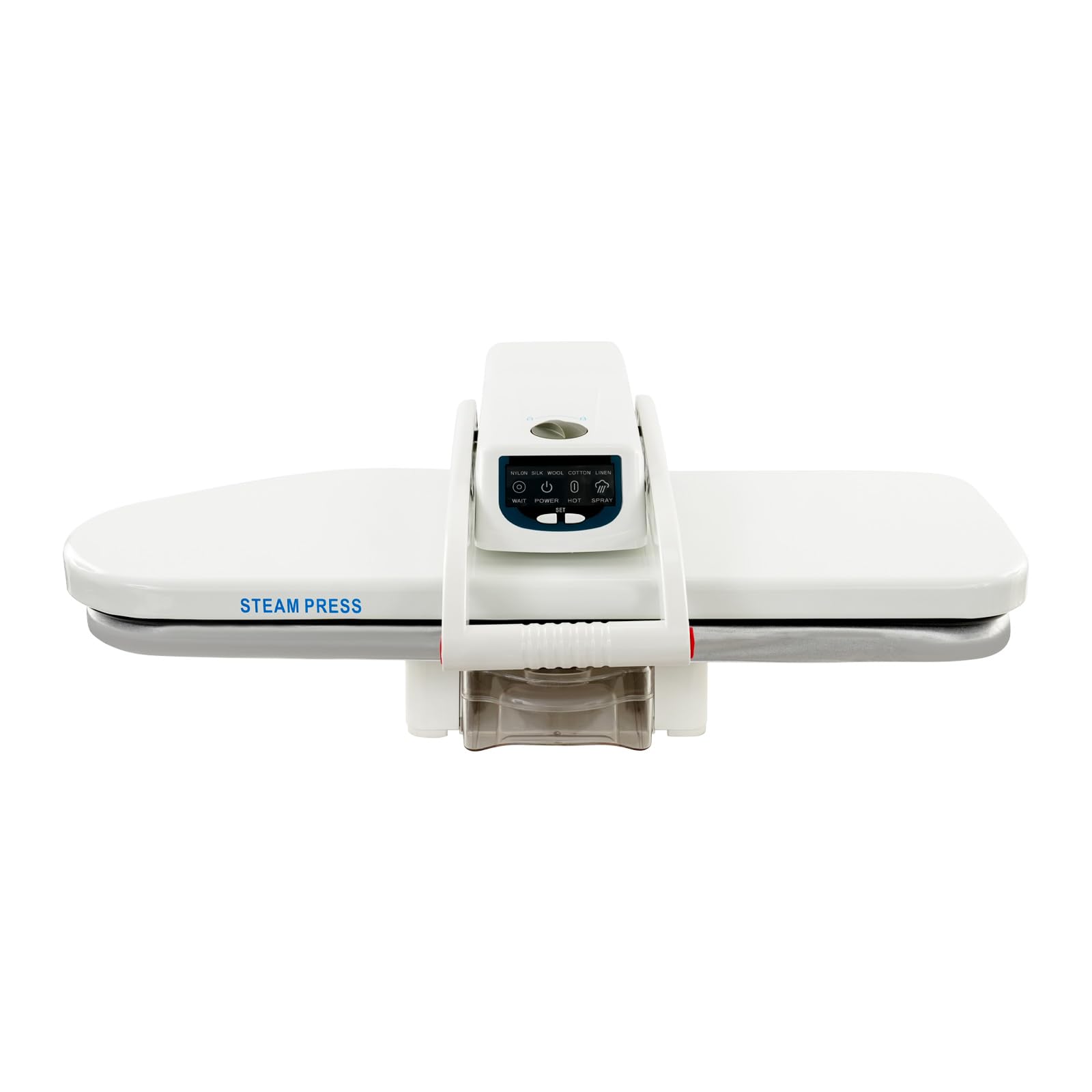 Pressa da stiro a vapore, 1600 W, professionale, con 5 programmi di stiratura, flacone spray, serbatoio dell'acqua, protezione da surriscaldamento e spegnimento automatico, lunghezza 66 cm