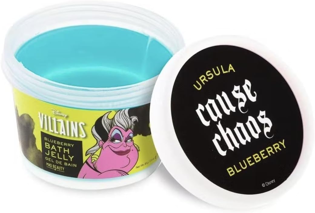 MAD Beauty Pop Villains Ursula Bath Jelly's - Inspired by the villainous Ursula Bath Jelly provides a fun and refreshing shower experience, leaving skin soft and scented.