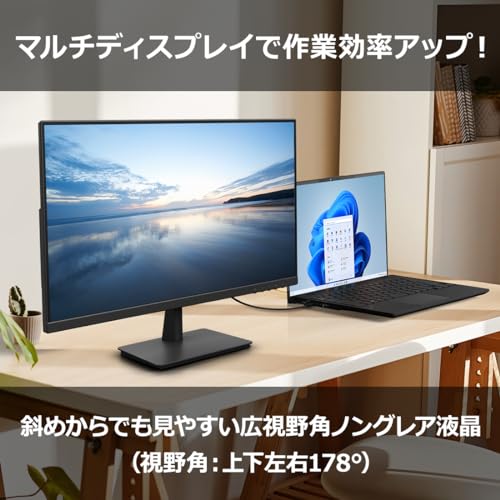 undefined 富士通 ディスプレイ 21.5インチFull HDモニター(VA/HDMI/アナログRGB/スピーカー搭載/VESA対応/3年保証) WMD22021BT の商品画像 2