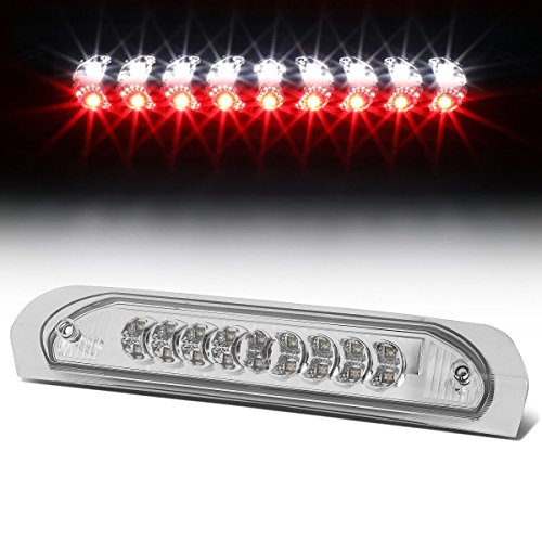 Auto Dynasty Compatible with Dodge Ram ABS Plastic Two Dual Row LED third 3rd brake light Clear Lens - 3rd gen DR/DH / D1 /DC/DM