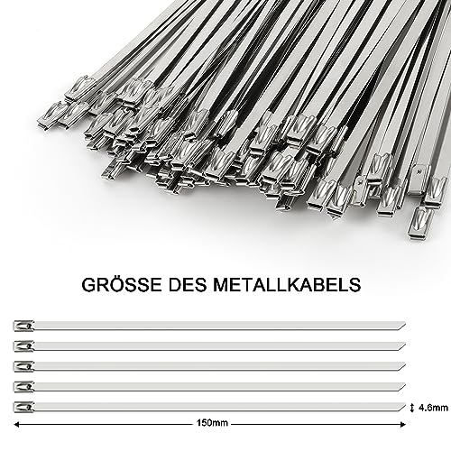 ANZESER Fascette con cerniera in acciaio