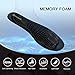 riemot Women's Memory Foam Insoles Super Soft Sneaker Inserts Replacement Innersoles for Running Shoes Work Boots Comfort Boot Liners Cushioning Shoe Pads Black EU 38