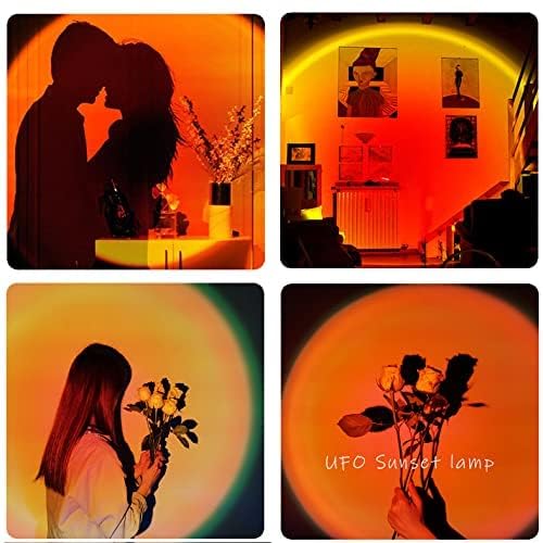 MoonlitDreams Sunset Projection Lamp with Remote | 16 Color Changing LED Night Light | 360° Rotating Mood Lamp for Bedroom, Photography, Parties, Home Decor (Multicolor, Plastic) - Image 7 thumbnail