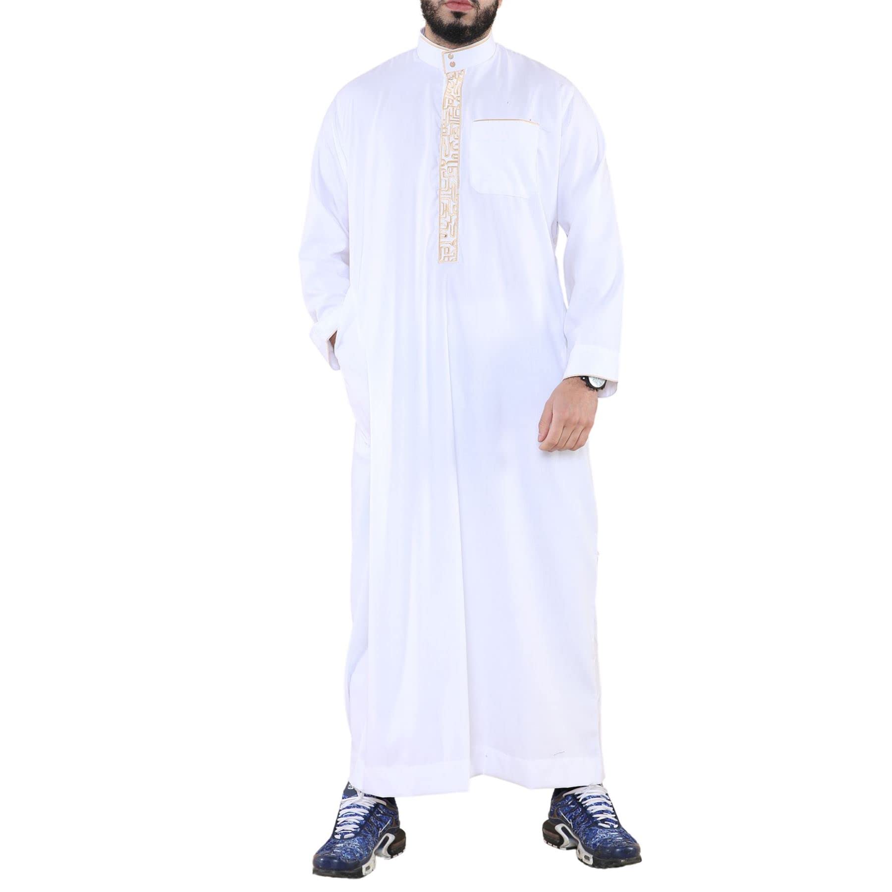Thobez Men's Thobe 60R White Cotton