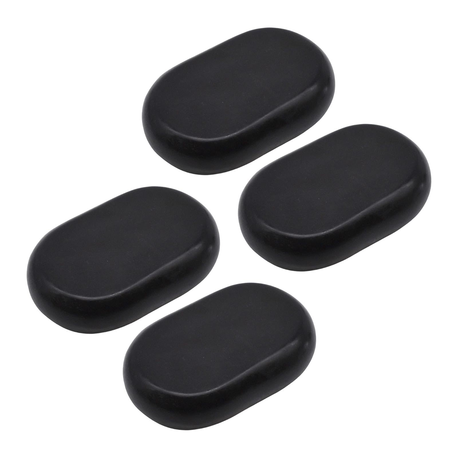 harayaa Juego de calientes para masaje, calentador de versátil, ovalado, profesional para espalda, fácil de usar, relajación, piedras calientes, 11cmx7cm