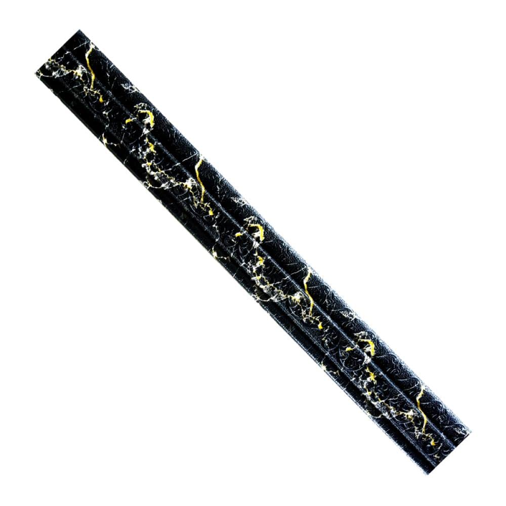 Naklejki na tapetę samoprzylepne, wielokolorowe, zestaw 2 szt(Black Gold Flower,1 x 1 cm)