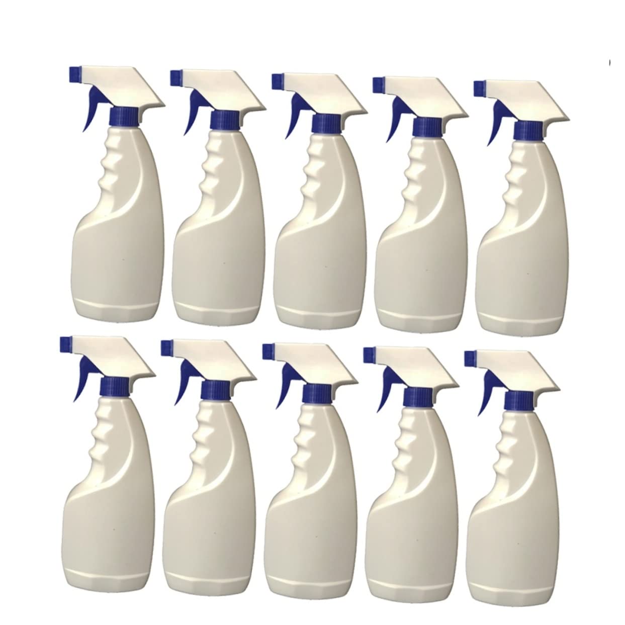 Happyyami Sprühflasche Bruchsicher 10 Stück 500ml aus Kunststoff mit Feinem Nebel Weiße Gartengießkanne aus Pp für Gartenbewässerung und Blumenpflege