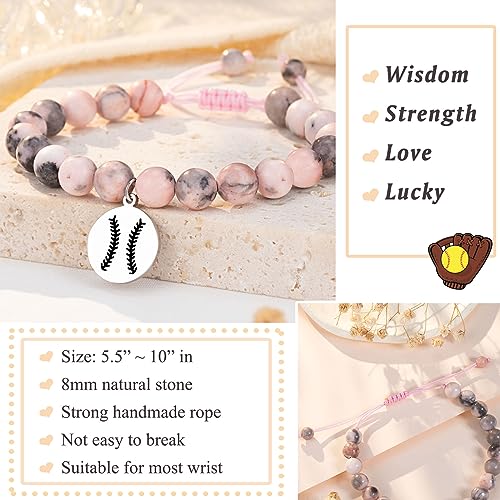 Image of Softball Volleyball Bracelet Gifts for Girls, Daughter, Niece, Softball Gifts for Team