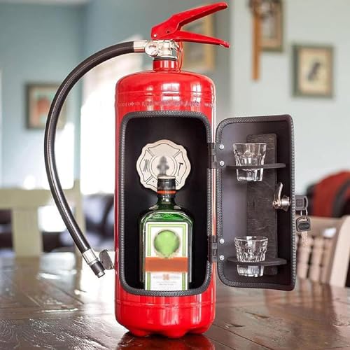 Fire Extinguisher for Boat, Fire Extinguisher Mini Bar, Structural Design and Realistic Appearance, Can Prevent Re-Ignition, Easy to Carry and Store, for Firefighters, Whiskey Lovers