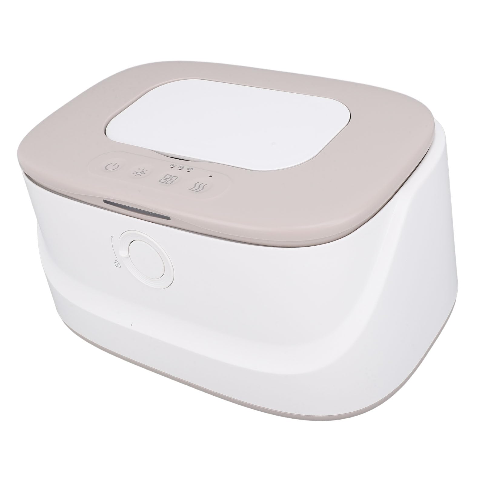 Dilwe Chauffe-lingettes Humides pour bébé, avec Veilleuse, Température Réglable, Grande capacité, pour Soins des Nourrissons (GREY)