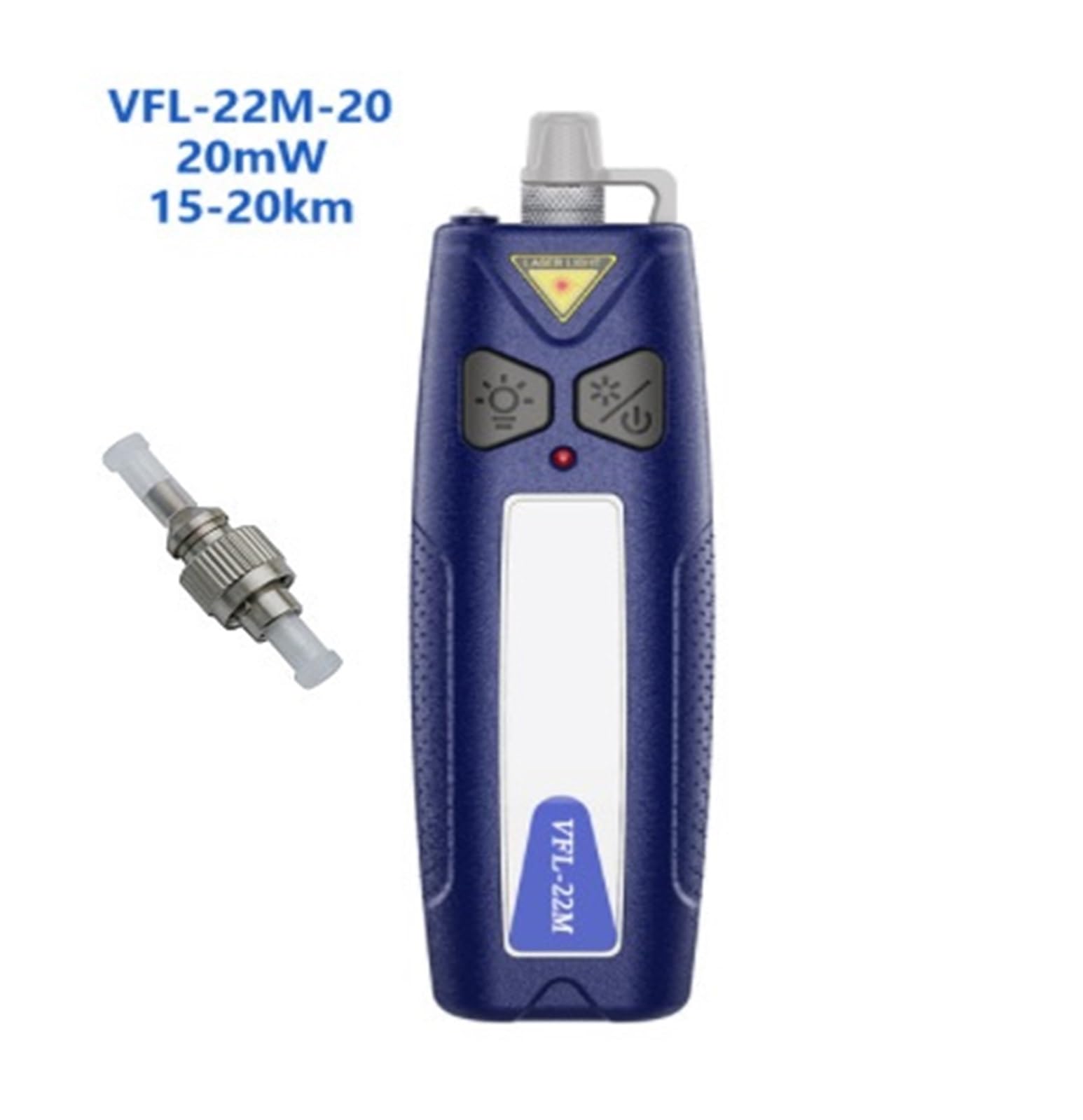 Comprobador de cables de fibra óptica, Localizador visual de fallas VFL-22M Probador de cable de fibra óptica, hasta 30 km VFL Estable Fuerte Estándar SC FC ST Opcional LC Herramienta de prueba de cab