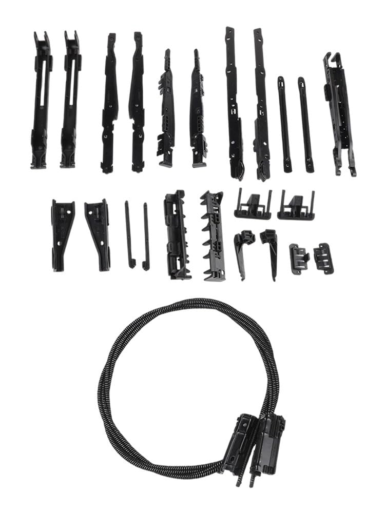 Kit de reparación de techo corredizo panorámico ABS negro compatible con BMW X5 E70 F15 y X3 E83 E53 OEM 54137118849 54107278144
