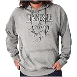 Brisco Brands Tennessee is Calling and I Must Go Hoodie Sweatshirt Women Men Sport Grey