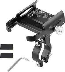 Suporte Celular Moto e Bicicleta Bike Universal Em Alumínio Rotação 360° - ROCCAMARE.