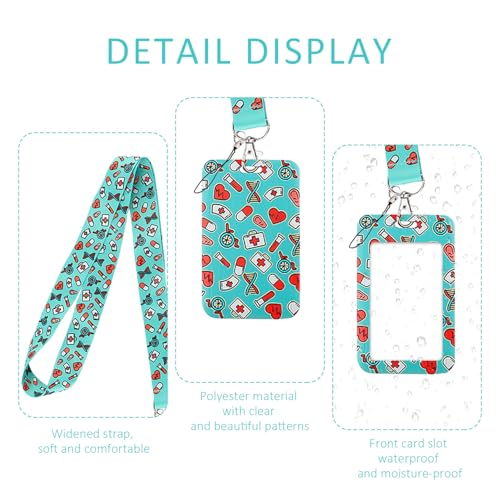 1 juego de soporte para tarjetas de enfermera, accesorios de enfermera, cordón de enfermera, accesorios médicos, llavero de enfermera, cordón para teléfono móvil - imagen 3