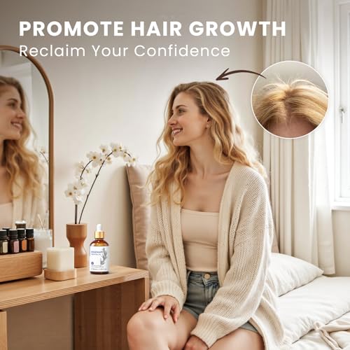 Image of HIQILI Rosemary Essential Oil, Add to Shampoo & Conditioner, 100% Pure & Natural - 1 FI Oz