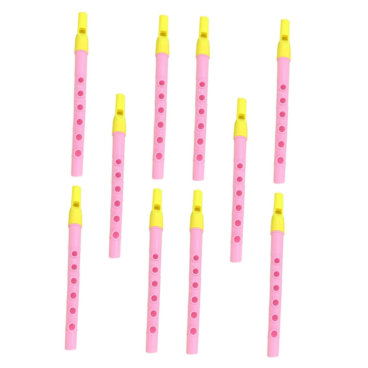 KOMBIUDA 1set Flute Clarinet for Beginners Lightweight Musical Instrument Random Colors for Music Education and Development Random Color 10pcs