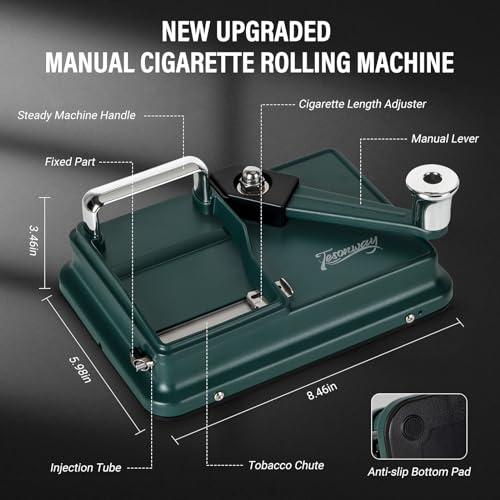 Cigarette Rolling Machine Manual, Cigarette Injector Machine with Cleaning Brush, Cleaning Probe, Tube Probe, Cleaning Spray Bottle for 8mm Diameter Cigarettes Paper Tubes - Image 3