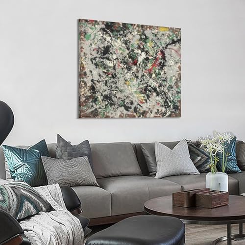 Toile Jackson Pollock numéro 17 pour briser la monotonie des murs - 3