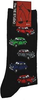 British Mini Cars Socks, black