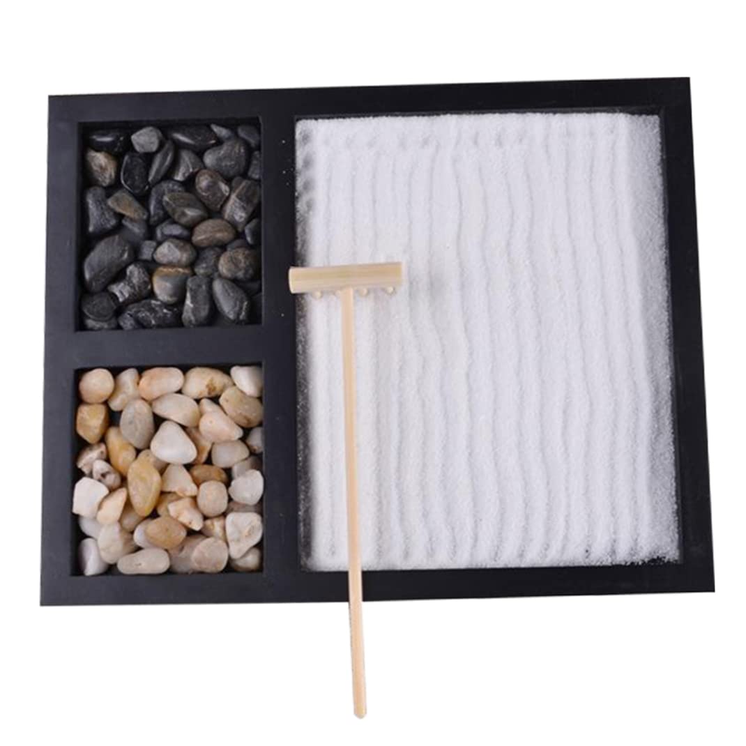 Xdyyjrasa Zen Sand Table - Mini Desktop Zen Resin Crafts Decoration, Ornaments Garden Accessories