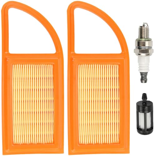 ZAMDOE Luftfilter-Ersatz für Stihl BR600 BR550 BR500 Rucksackgebläse ersetzt 4282 141 0300 42821410300 4282 141 0300B 42821410300B, mit Zündkerzen-Kraftstofffilter