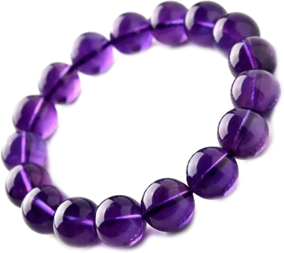 Amazon | [UNI STONE] 天然 ウルグアイアメジスト ブレスレット 6mm