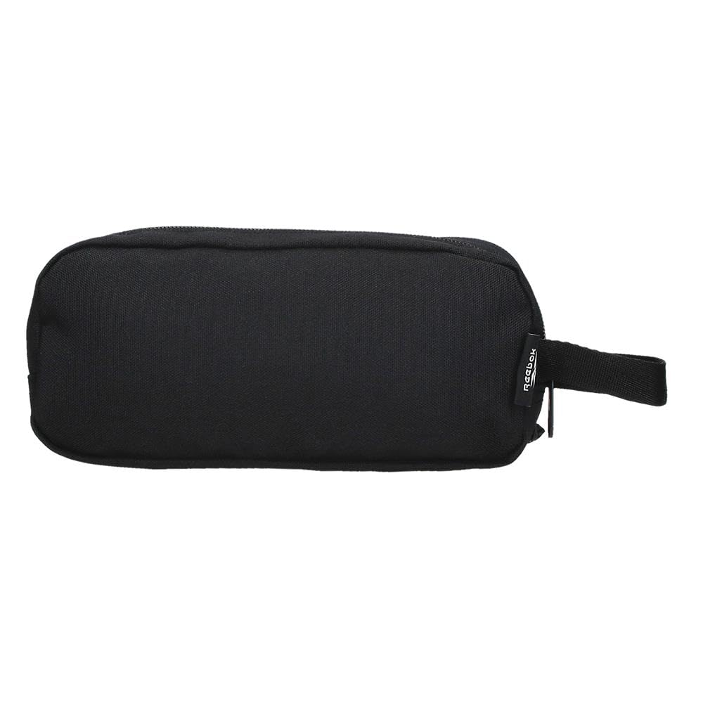 Reebok ONA Podwójny piórnik Czarny 22x10x7 cm Poliester by Joumma Bags, Czarny (Black), Talla única, Podwójne etui