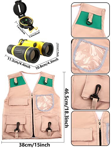 Disfraz infantil explorador con chaleco y accesorios miniatura 2