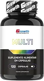 Multivitamínico Growth - 120 Cápsulas | Suplemento Completo com Vitaminas e Minerais Essenciais | Energia, Imunidade e Saúde Diária