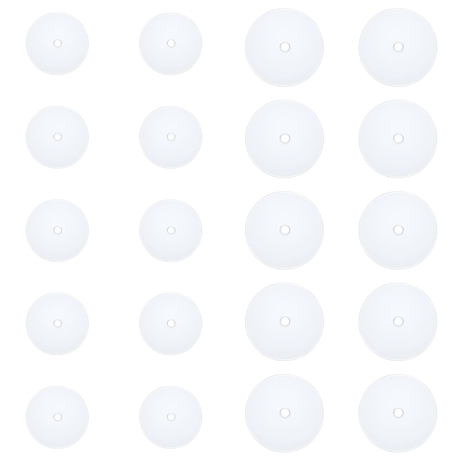 Longita no Pull Piercing Disc for Piercing Bump Clear Disc Pads Silicone Discs Silicone Piercing Disc Stabilize Earrings Earlobe Support Patches Plastic Discs for Earring Backs