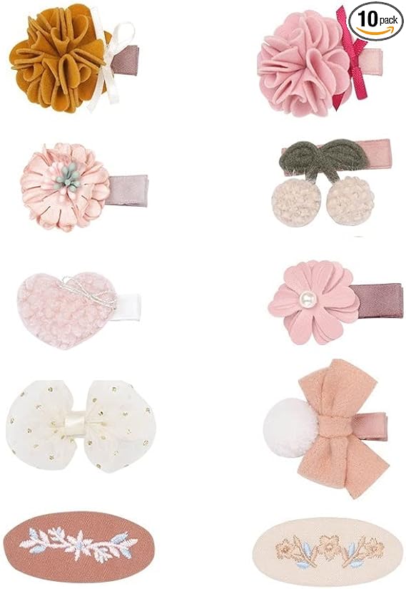 Amazon Co Jp Lyxoto ベビー ヘアクリップ 赤ちゃん ヘアピン 子供 ヘアアクセサリー キッズ 前髪クリップ 10点 セット ベビー ヘアピン へあアクセサリー ボウノット かわいい おしゃれ お誕生日 プレゼント カラフル B ベビー マタニティ